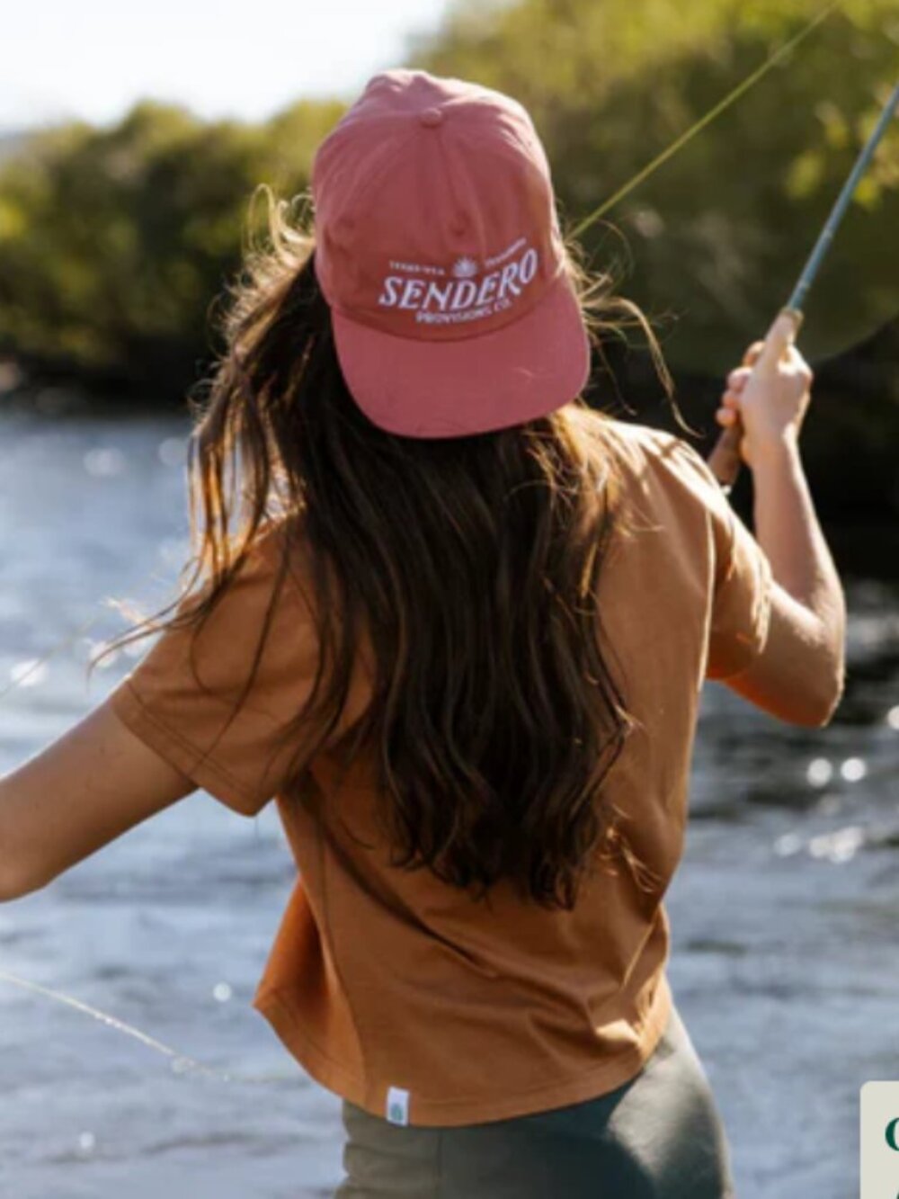 NWOT Sendero Provisions Unisex Logo Hat in Pink / Red - Picture 7 of 8